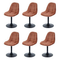 ESSZIMMERSTUHL Orange 6er-Set - Orange, Textil (47/83/43cm) - MCW