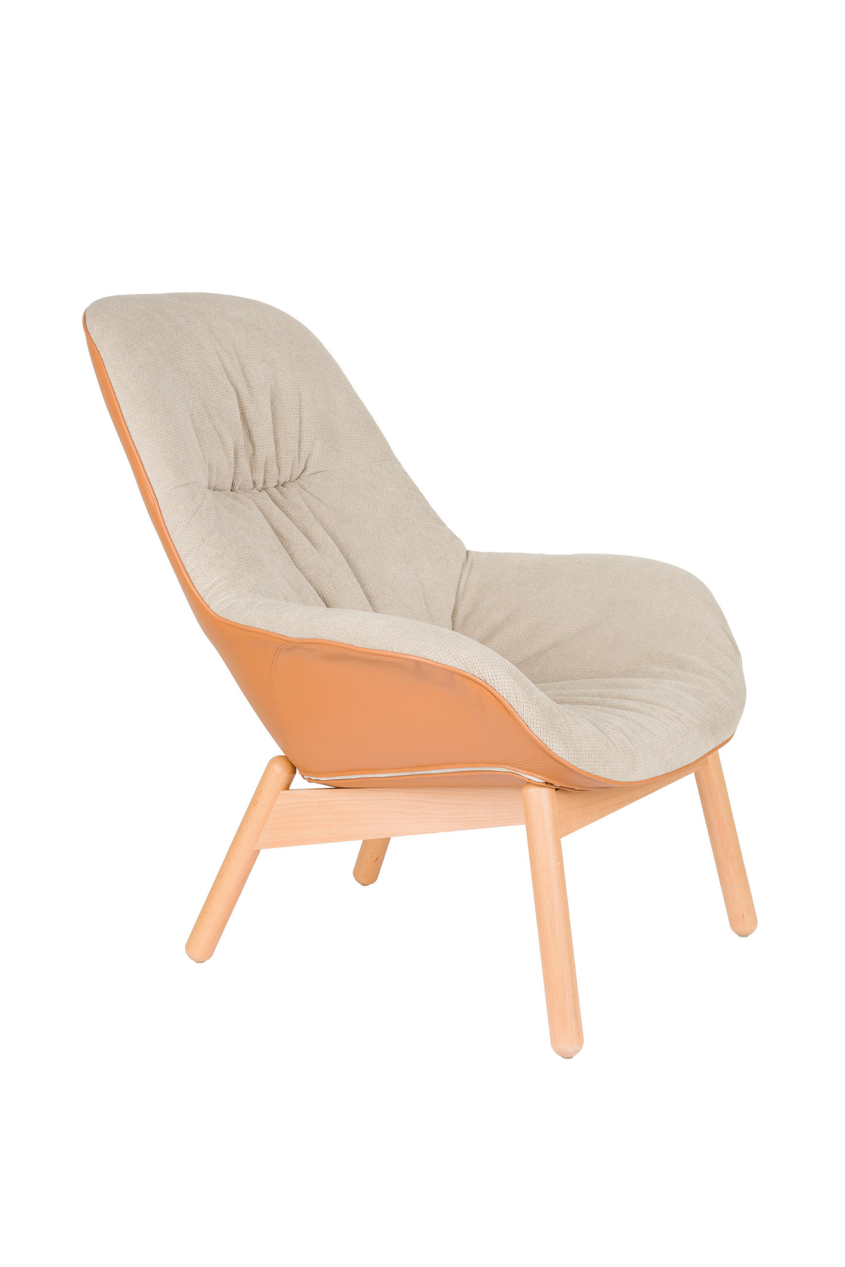SESSEL Duke - Beige - 92/75/93 cm - Beige, Holz (75/93/92cm)