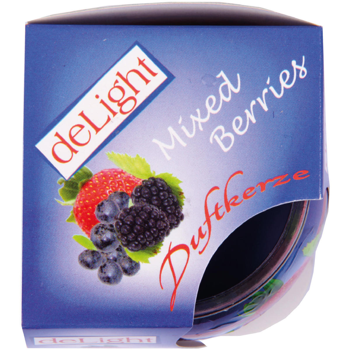 DUFTKERZEN Glas 6er-Pack Mixed Berries - Blau, Naturmaterialien (7/6cm)