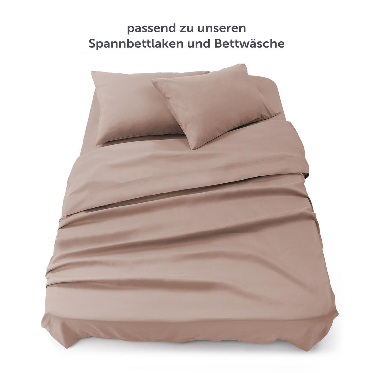 BETTTUCH ohne Gummi 180/275 cm, in Rosa - Rosa, Textil (275/180cm) - Blumtal