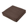 SITZKISSEN orthopädisch 50/50/10 cm – Velours Sesselkissen braun - Braun, Textil (50/50/10cm) - Homescapes