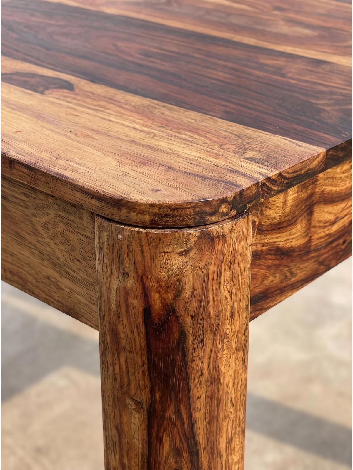 ESSTISCH CHARENTE, Dunkles Massivholz, handgefertigt, 80 x 80 x 76 cm - Braun, Holz (80/80/76cm) - KADIMA DESIGN