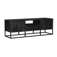 TV-MÖBEL Denver Schwarz 45/145/50 cm - Schwarz, Holz (145/50/45cm) - Starfurn