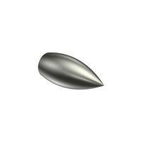 ENDSTÜCKE FÜR GARDINENSTANGEN 16 mm Ø, Poveda Edelstahl-Optik, Packung 2 Stück - Edelstahlfarben, Metall (5.4/2.5/2.5cm) - INTERDECO