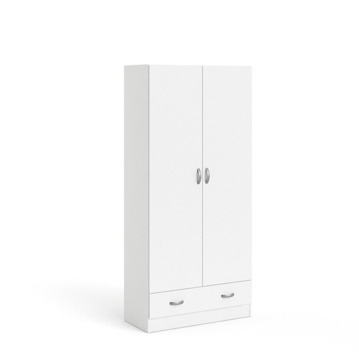 KLEIDERSCHRANK weiß - Weiß, Holzwerkstoff (80/171/36cm) - ebuy24