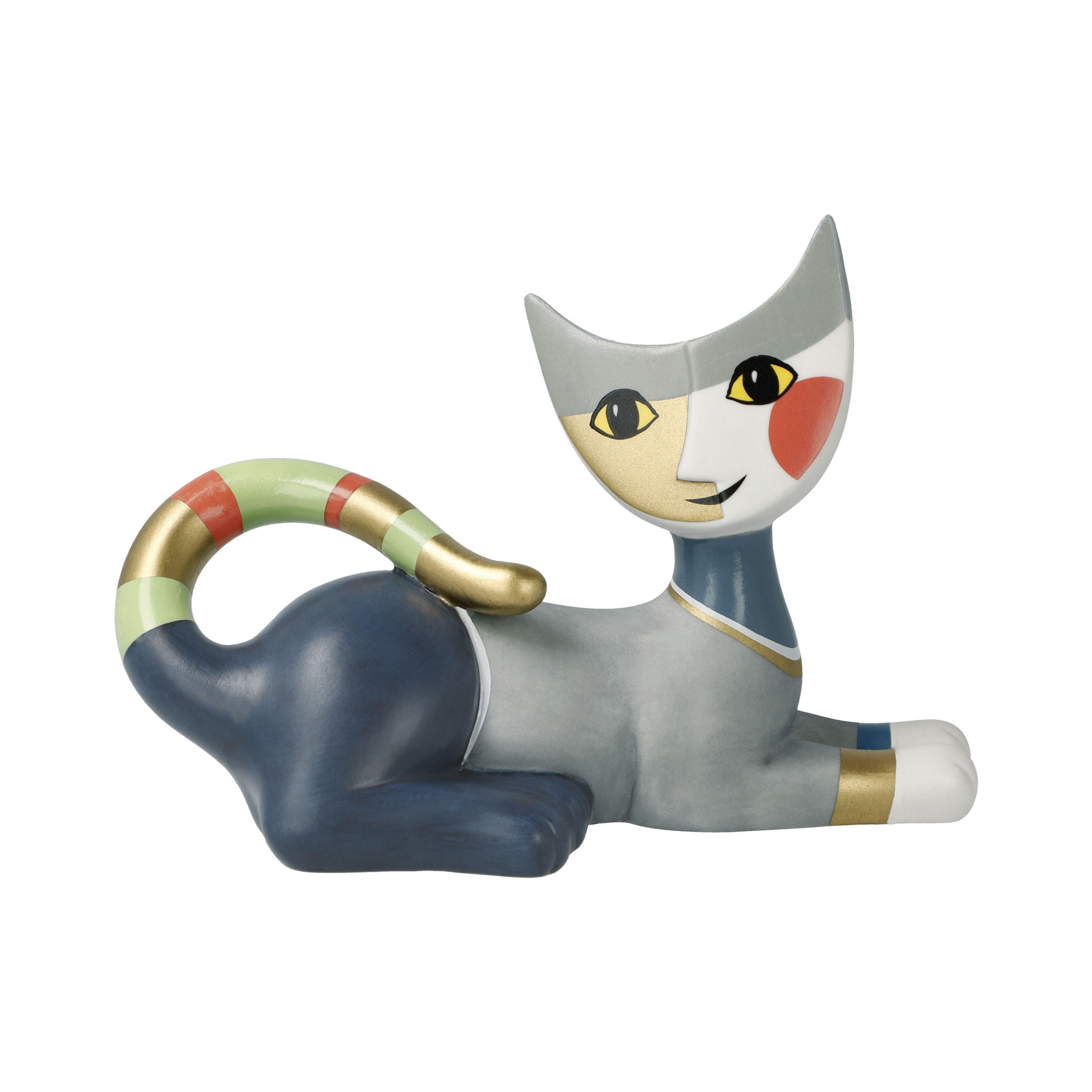 TIERFIGUR Rosina Wachtmeister - Katze Andreina, Biskuit-Porzellan, Bunt, 10 cm - Multicolor, Keramik (6/10/14.5cm) - Goebel