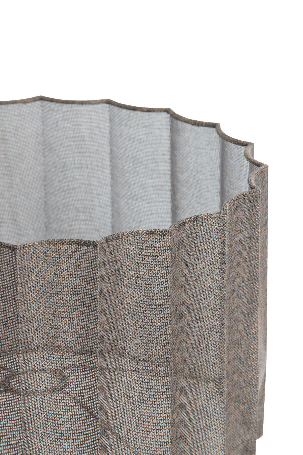 LAMPENSCHIRM Disli Braun Ø40/25 cm - Dunkelbraun, Textil (40/40/25cm) - Light & Living