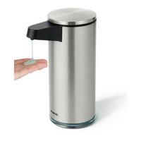 SEIFENSPENDER Automatisch Edelstahl 380ml USB-C aufladbar - Silberfarben, Metall (7.5/18/12cm)