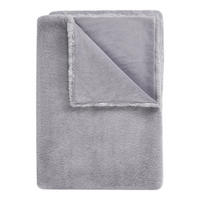 FELLDECKE Wild Thing - Grau, Kunststoff (150/200cm) - Butlers