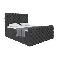 BOXBETT Duke - Schwarz, Holzwerkstoff/Textil (140/200cm) - Meblini