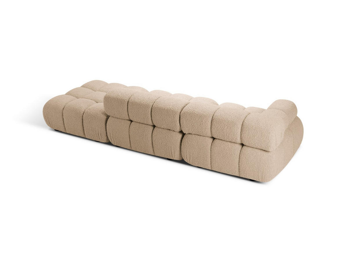 SOFA modular links Bellis aus Boucle sandfarben 4 Sitzplätze - Sandfarben, Textil (282/70/94cm) - Micadoni