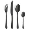 BESTECKSET Austin Vintage Schwarz 24-teilig - Schwarz, Metall