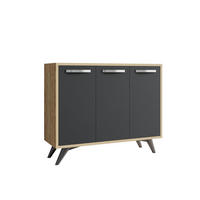 BUFFETSCHRANK piffa grau anthrazit - Grau, Holz (35/82/100cm) - Habitat Garten