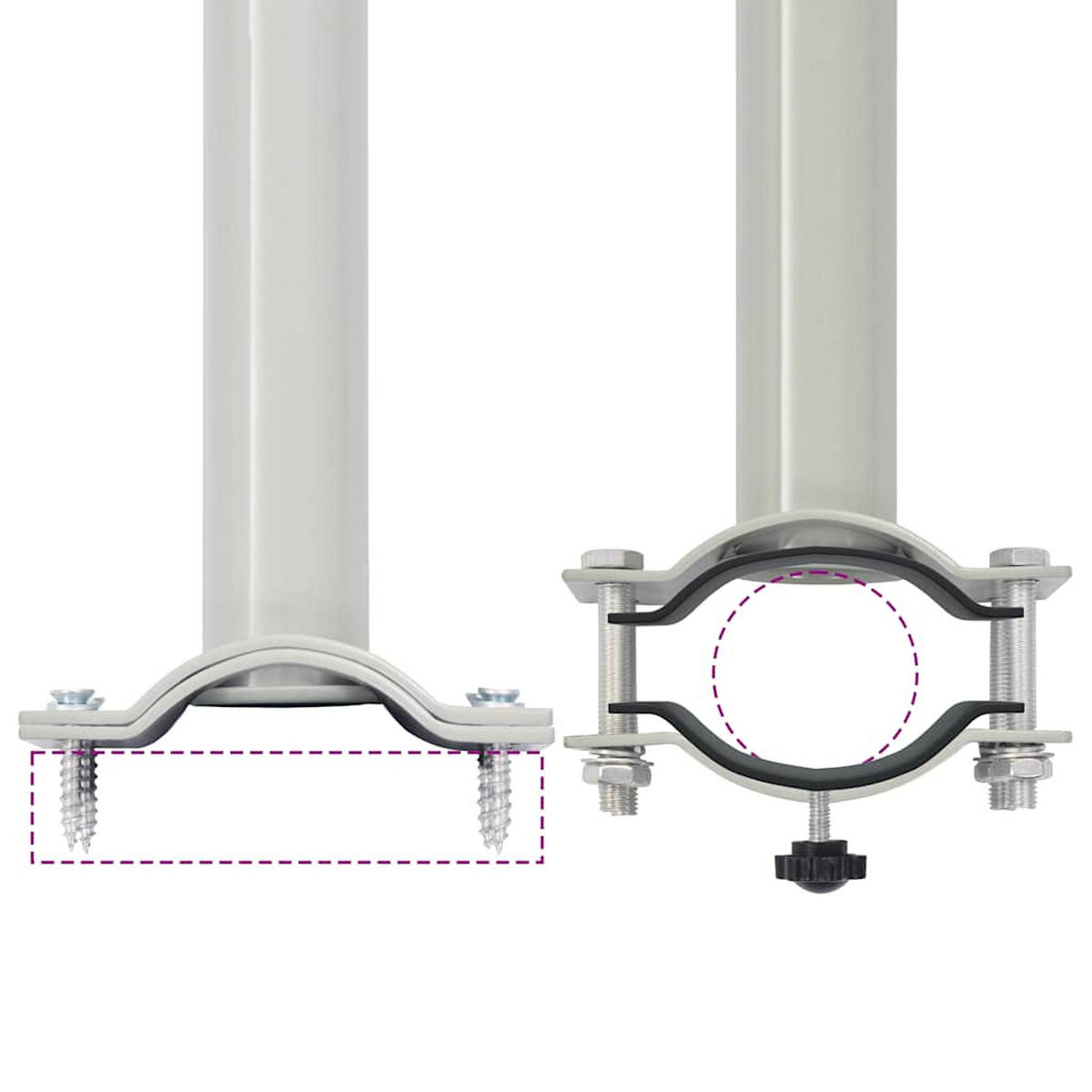 AUSZIEHBARE Seitenmarkise 80/300 Cm Braun - Braun, Textil (300/80/300cm) - vidaXL