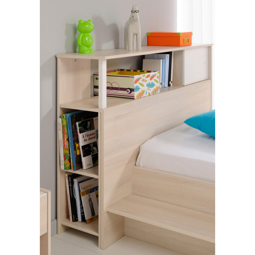 Thumbnail - Parisot Meuble Kinderzimmer, Akazie, Weiß, Kunststoff, Nachbildung,Akazie, 6 Fächer, 2 Schubladen, Rechteckig,Rechteckig...