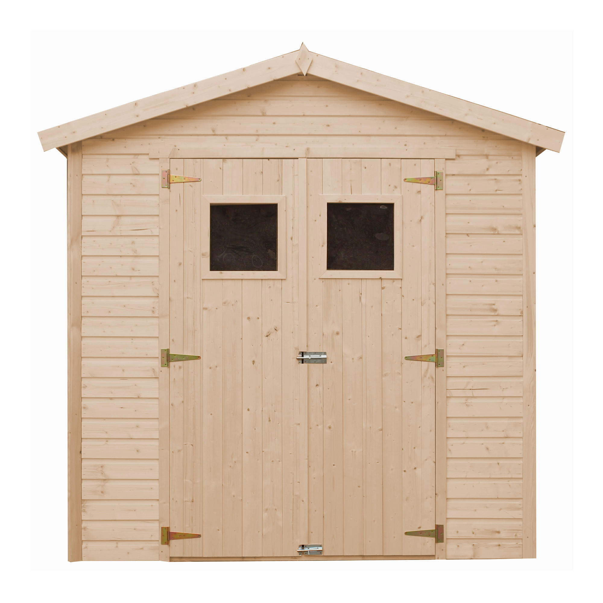 HOLZ GARTENSCHUPPEN - H228x222x233 cm/4,2 m² - M351 - Beige, Holz (233/228/199cm) - Timbela