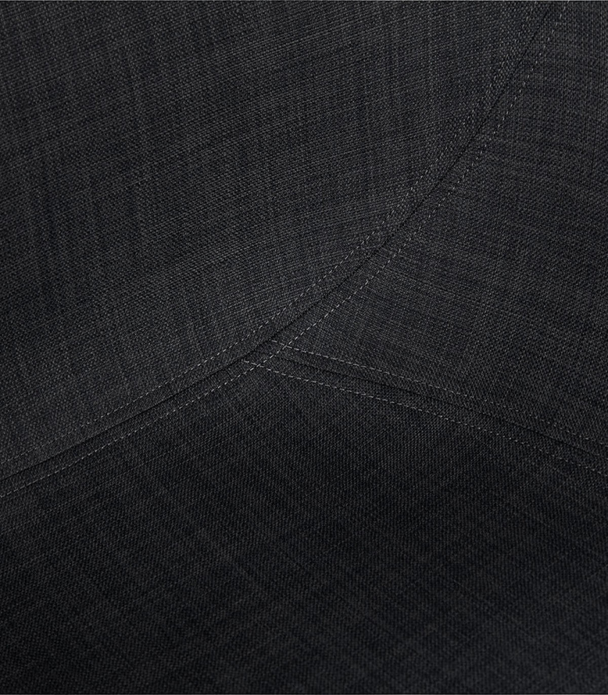 DESIGNERSTUHL JUMBO Stoffschale mit Armlehnen und Kufengestell Chrom, Anthrazit 59x58x87 cm - Chromfarben/Anthrazit, Textil/Metall (59/87/58cm) - KADIMA DESIGN
