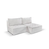 ECKSOFA Bohoo Mini Modernes Mit Schlaffunktion Ecru Rechts - Creme, Holz (200/140cm) - Kaiser Möbel