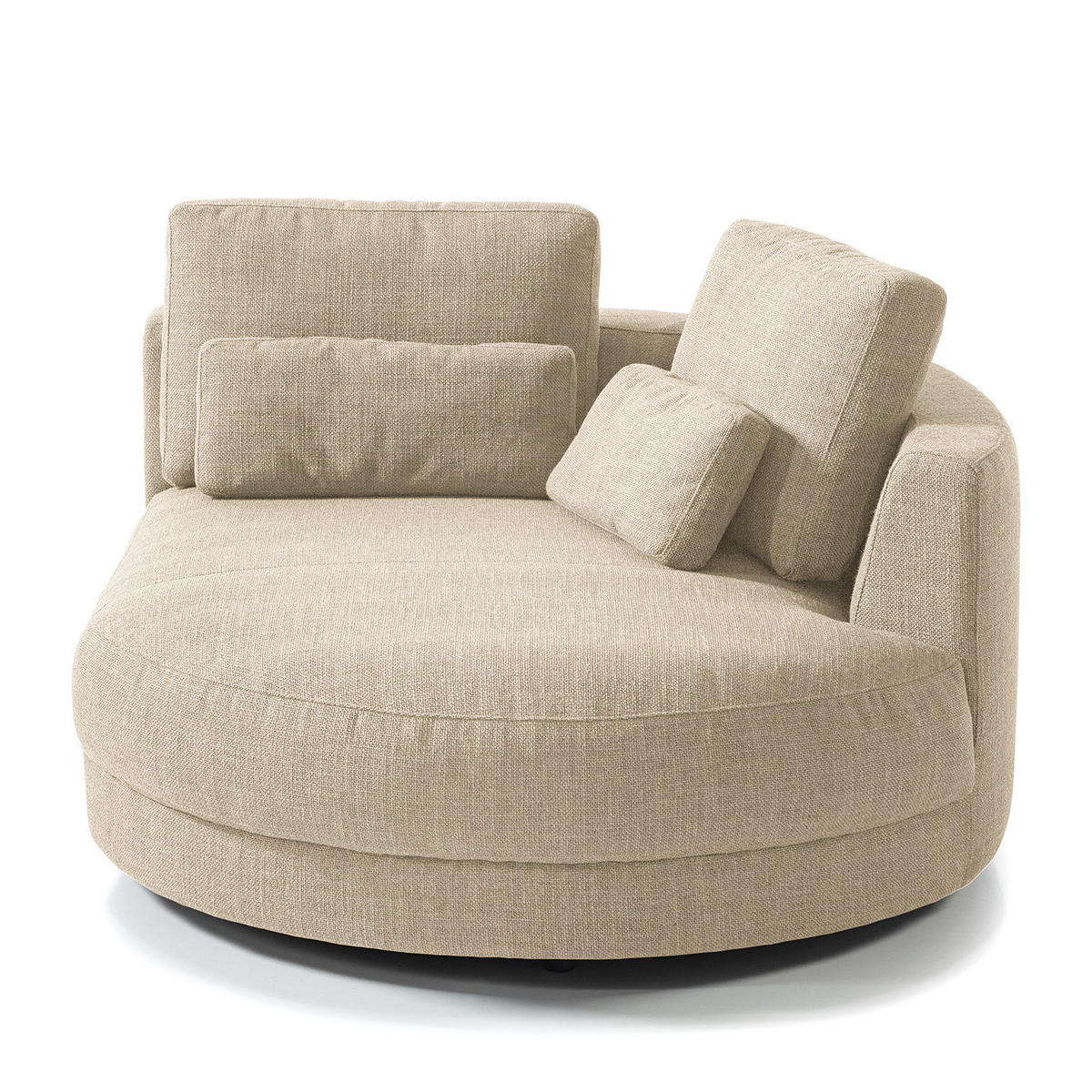 MODULLONGCHAIR - Beige, Textil (129/74/167cm) - home24