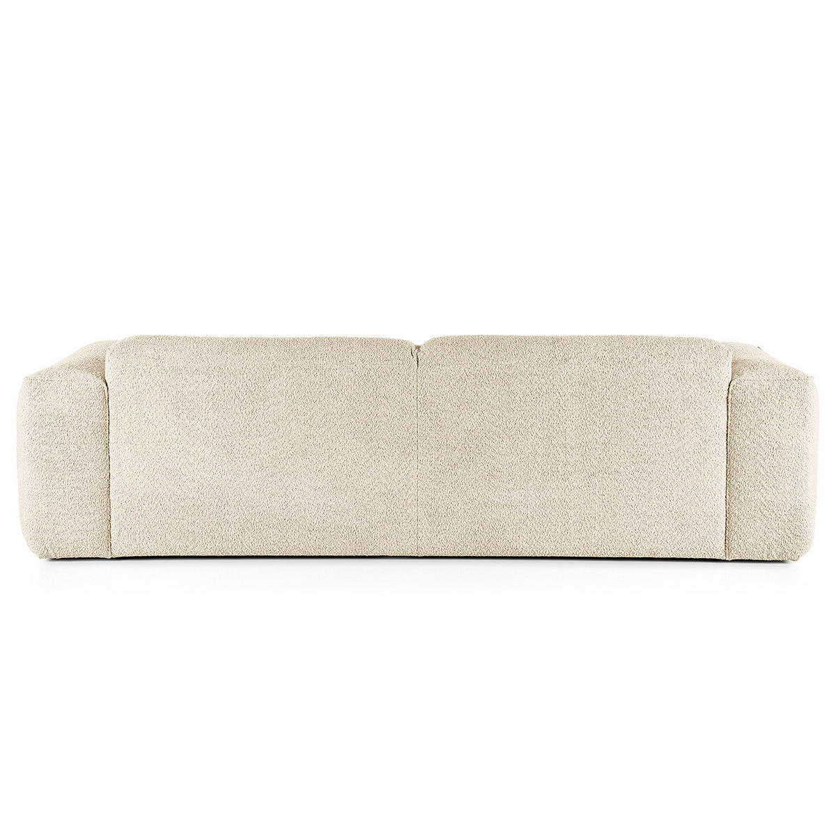 3-SITZER SOFA - Beige/Schwarz, Kunststoff/Textil (251/71/102cm) - home24