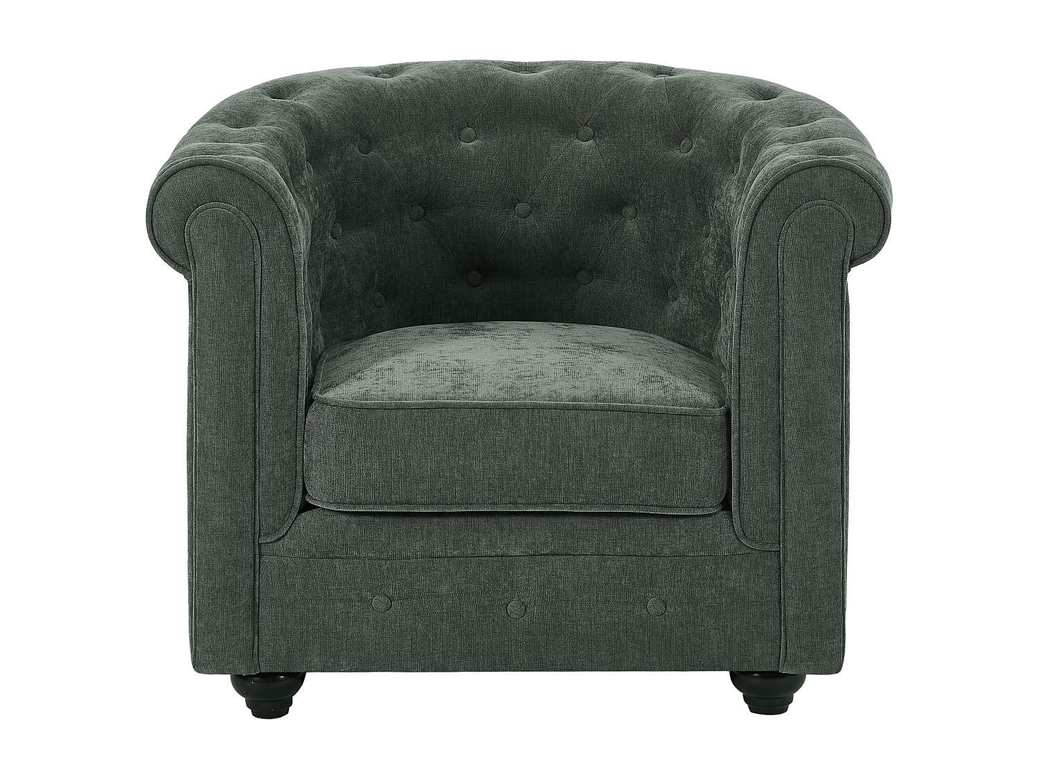 SESSEL mit gerader Rückenlehne - 1 Person - Stoff - Grün - - Grün, Textil (82/72/78cm) - Vente-Unique