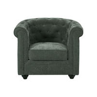 SESSEL mit gerader Rückenlehne - 1 Person - Stoff - Grün - - Grün, Textil (82/72/78cm) - Vente-Unique