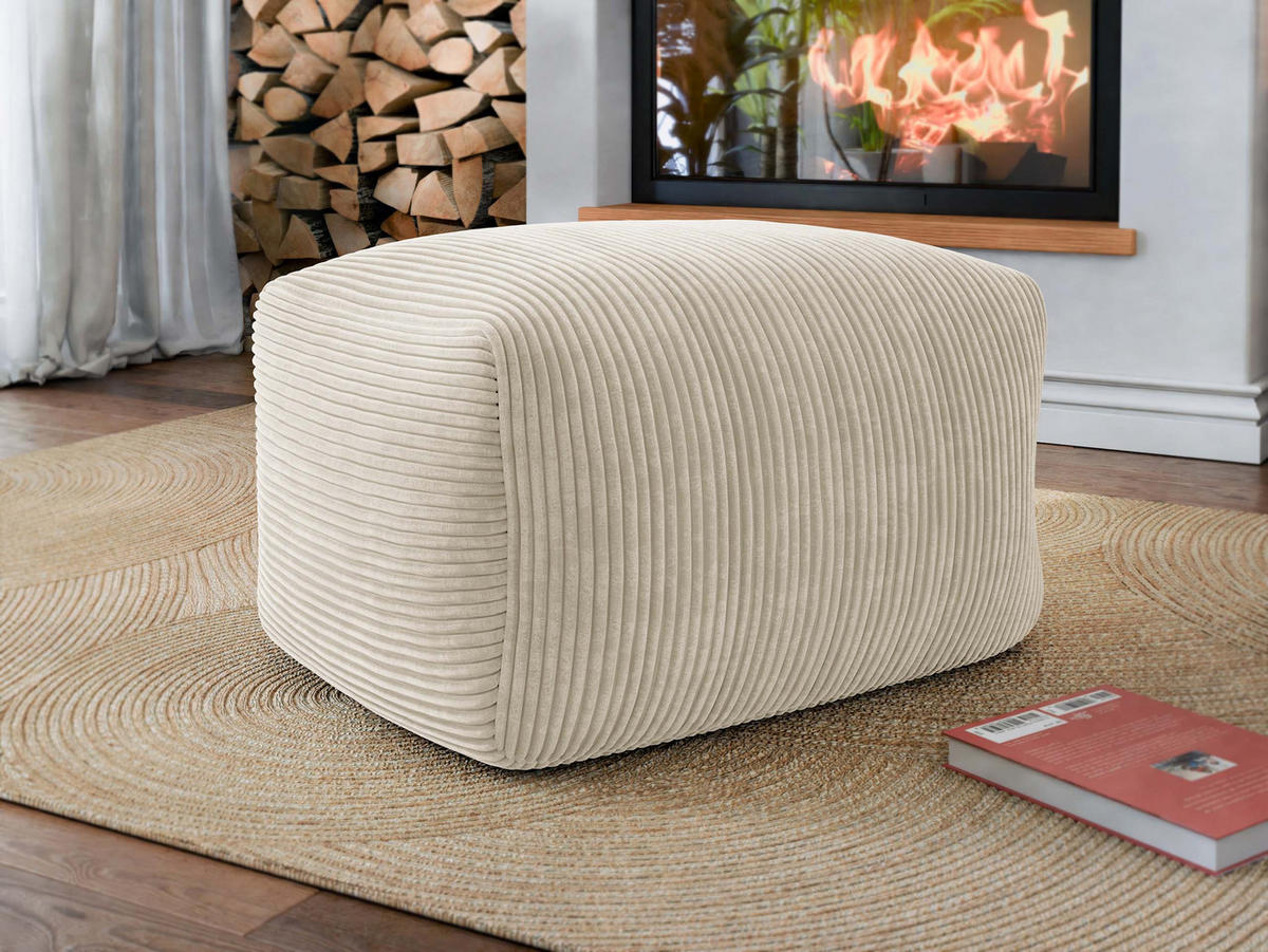 SITZSACK Easy Cord - Beige, Textil (60/40/70cm) - MIRJAN24