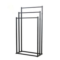 HANDTUCHHALTER ohne Bohren - Schwarz, Metall (44/87/21cm) - KRUMAD