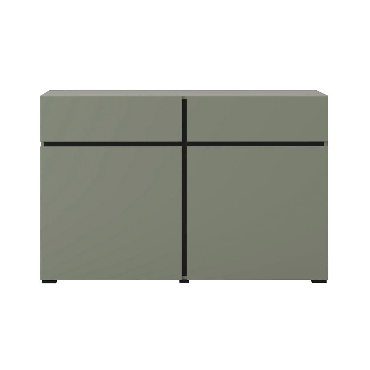 KOMODA Lilia Zelena - zelena, leseni material (119/78/40cm) - Petits-meubles
