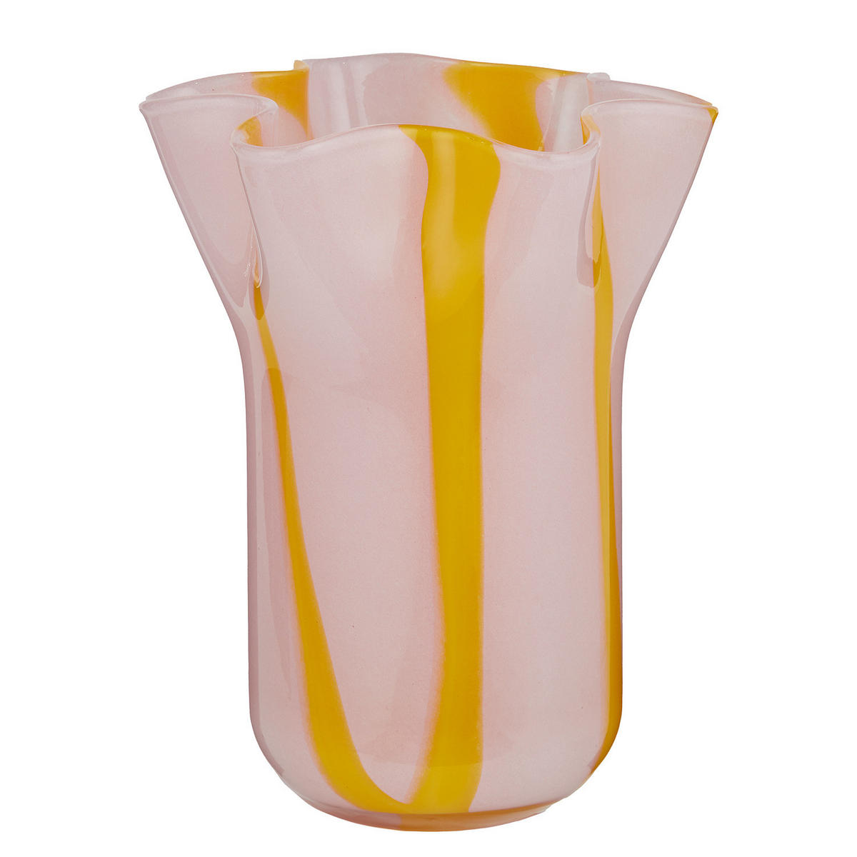 GLASVASE Sorbet H 23 cm - Rosa, Glas (23cm) - Butlers