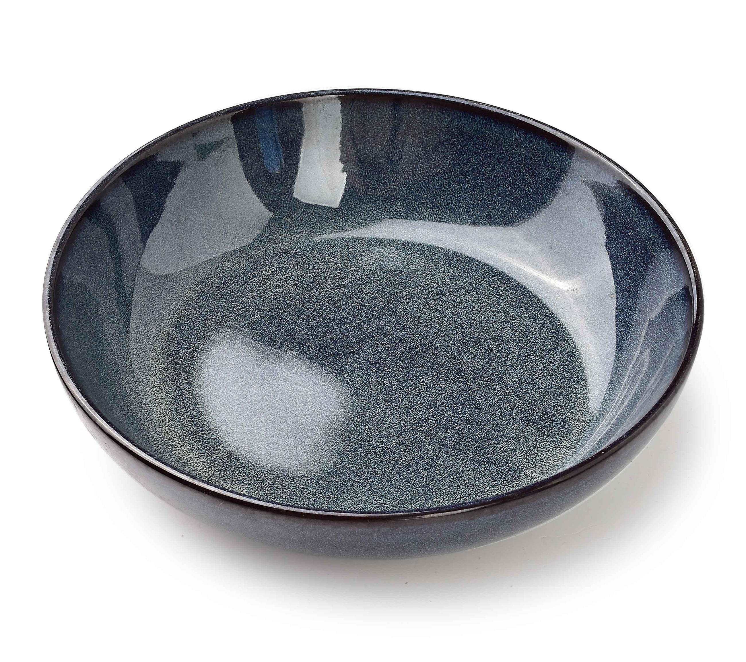 SCHALE Basic Nature Blau 27/27/3 cm Keramik - Dunkelblau, Keramik (27cm) - Mondex