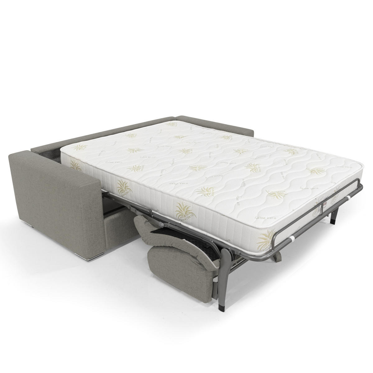 SCHLAFSOFA Nixon - Braun, Textil (200/93/96cm) - Divani.store