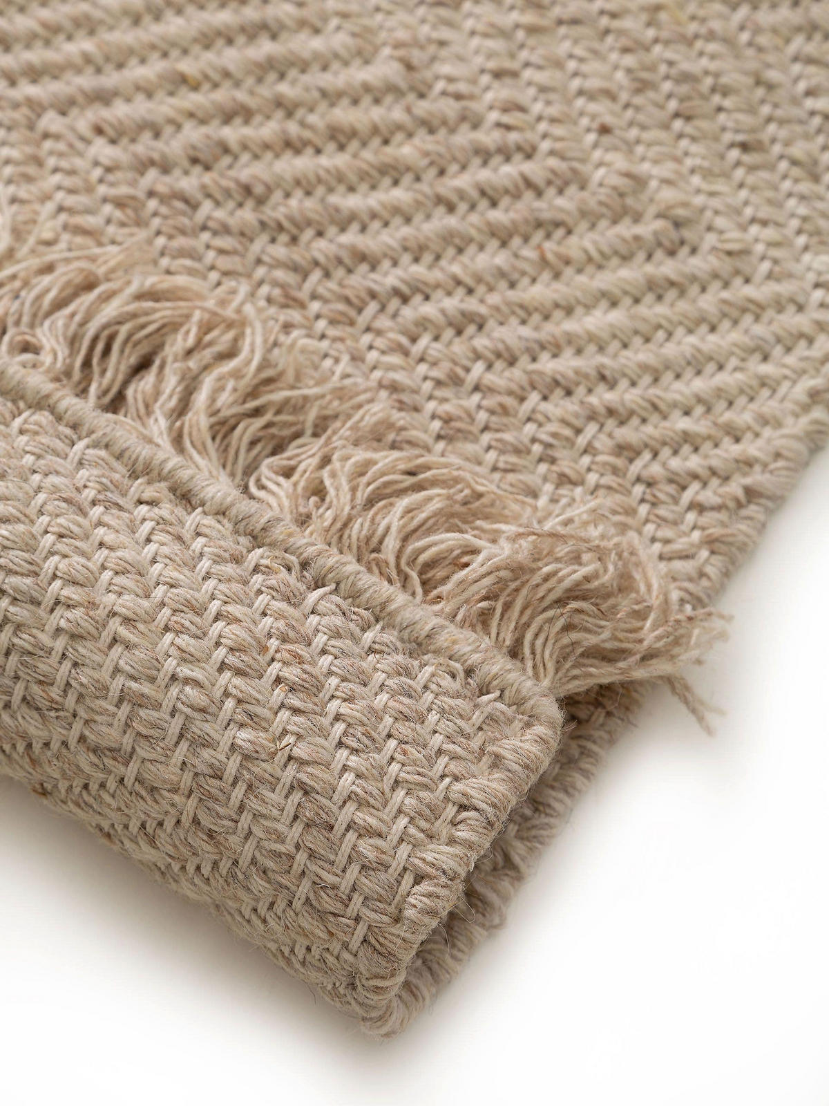 WOLLTEPPICH-LÄUFER Lars Beige 70x200 cm - Beige, Textil (70/200cm) - benuta Pure