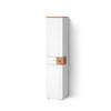 BADSCHRANK Tanaro Weiß 40 x 184.2 cm mit 2 Türen und Schublade - Weiß, Holzwerkstoff (40/184.2/37cm) - Livinity®