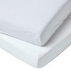 LEINEN-SPANNBETTLAKEN Babybett im 2er-Set, 60/120 cm - Weiß, Textil (60/120cm) - Homescapes