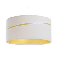 HÄNGELEUCHTE Gold 60/30 cm - Goldfarben/Weiß, Kunststoff (60/0.4/30cm) - ONZENO