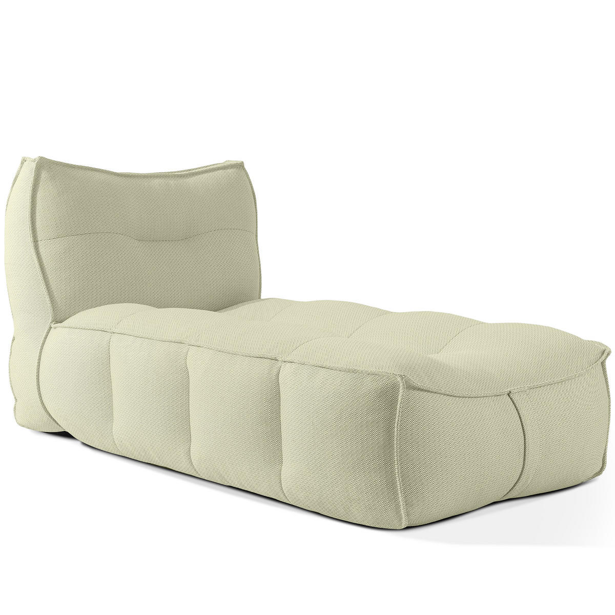 GARTENLIEGE LOVIA Sonnenliege, Hellgrün/Weiß - Hellgrün, Textil (90/82/174cm) - KONSIMO®