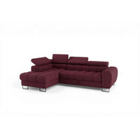 ECKSOFA Bastien Mit Schlaffunktion - Rot, Holzwerkstoff/Textil (170/260cm) - Fun Möbel