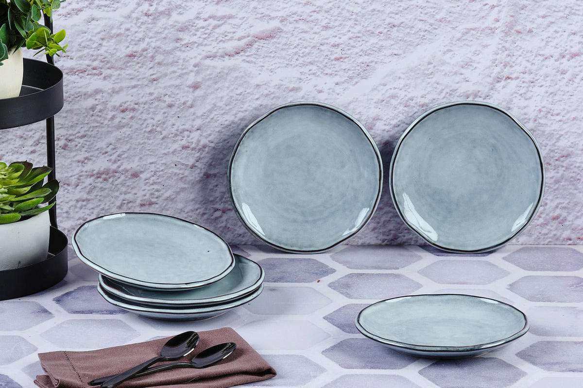 TELLER Cloud Ø16cm - 6er-Set - Sturmgrau - Grau, Keramik (16cm) - Björn