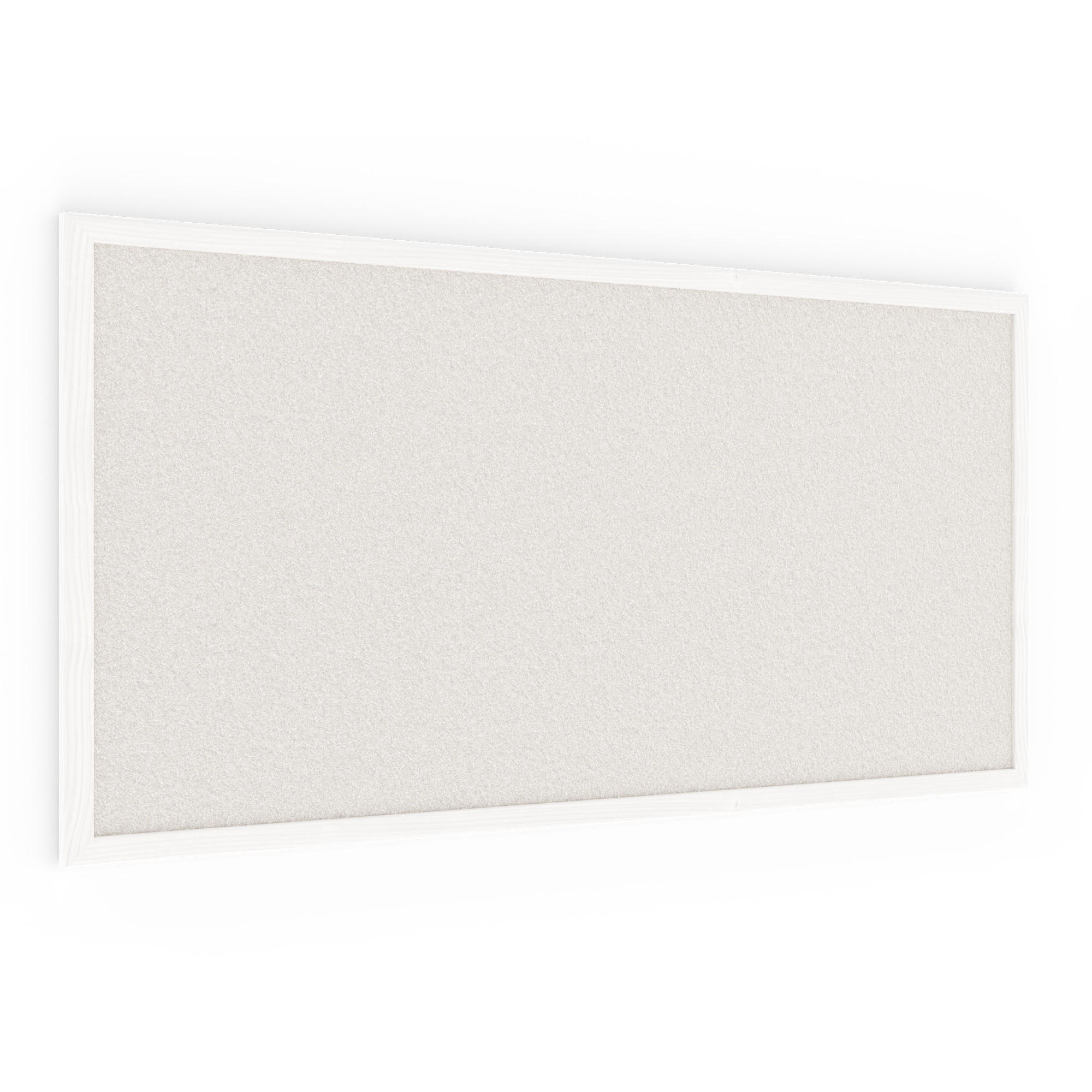 PINNWAND, Korktafel in weiß, 80x40 cm, Holzrahmen - weiß lackiert - Weiß, Holz (80/40/1.5cm) - ALLboards