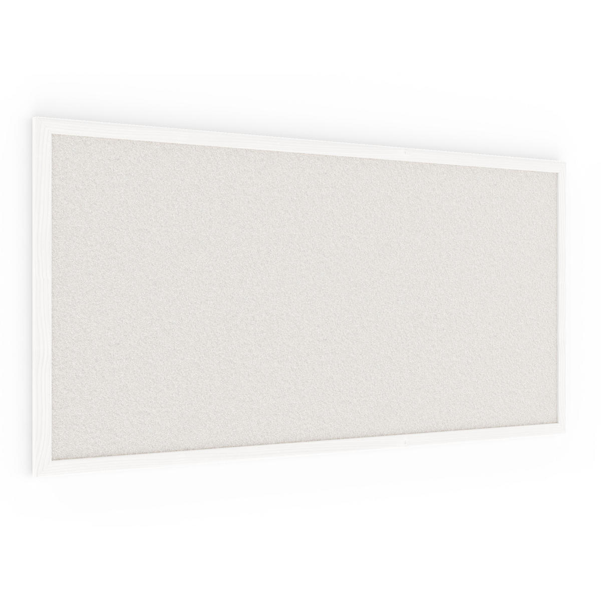 PINNWAND, Korktafel in weiß, 80x40 cm, Holzrahmen - weiß lackiert - Weiß, Holz (80/40/1.5cm) - ALLboards