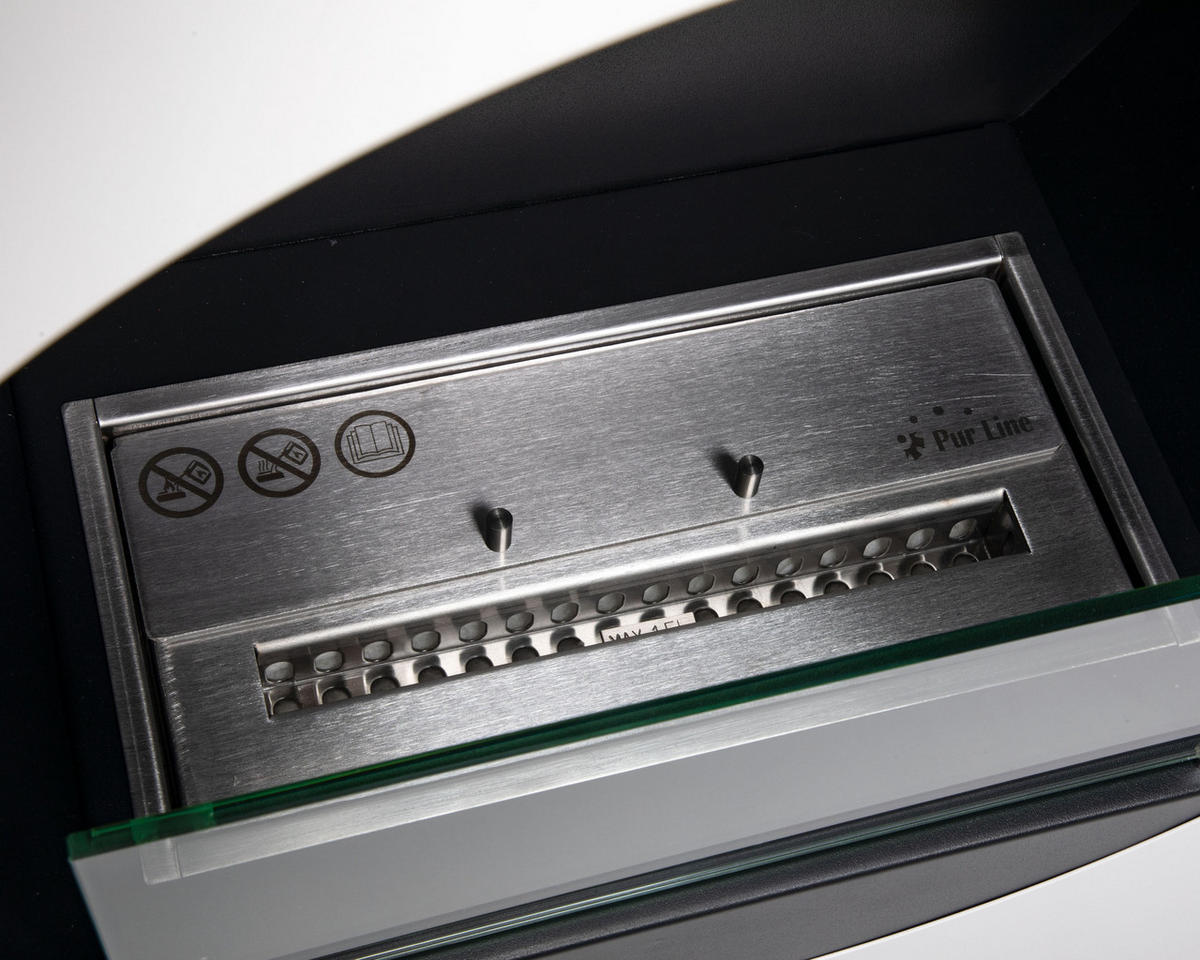 BIOETHANOL-KAMIN Weiß Bodenmodell inklusive 1.5 L Brennblock - Weiß, Metall (64/100/32cm) - Purline