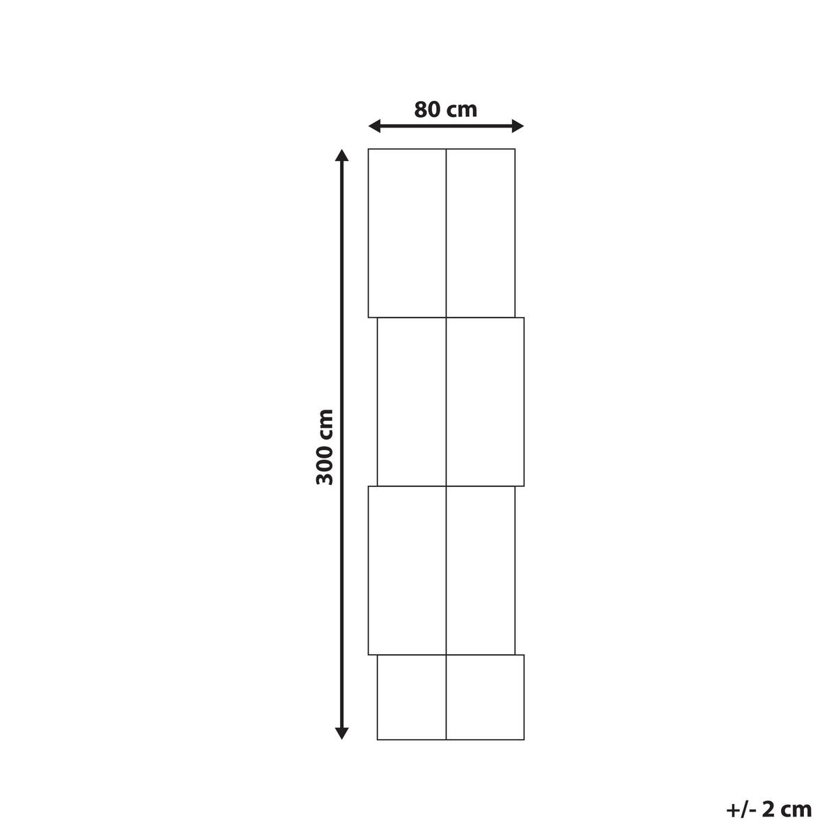 KOBEREC Béžový 80/300 cm Juta Sangli - béžová, textil (80/300cm) - Beliani