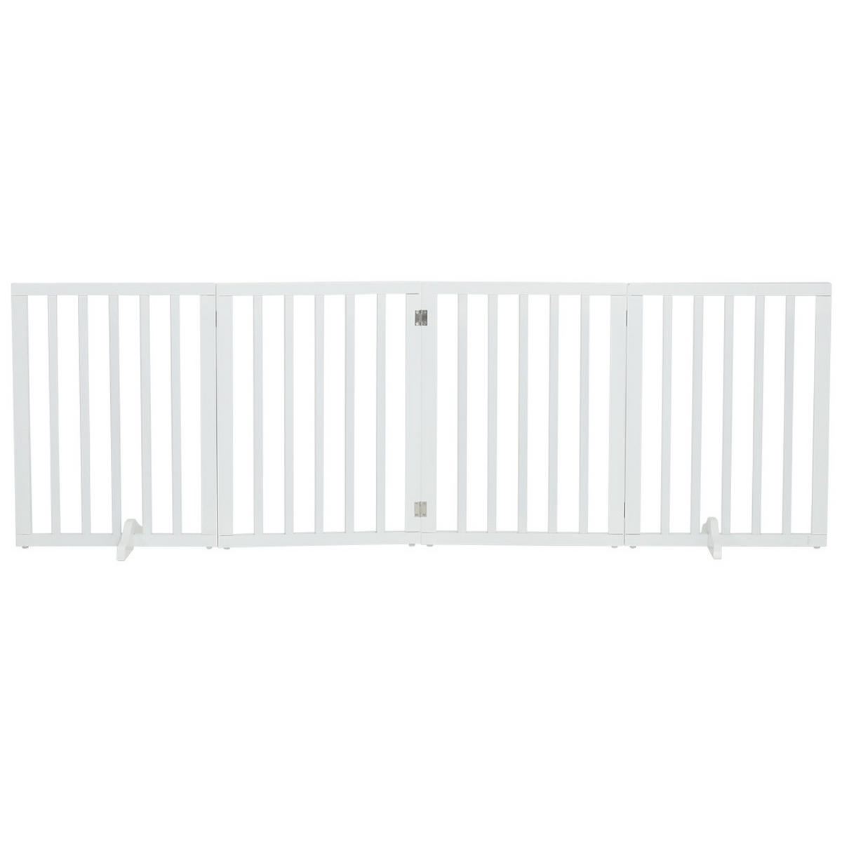 SCHUTZGITTER 4-Paneele Faltbar Freistehend MDF Weiß - Weiß, Holzwerkstoff (183.5/1.8cm) - Livingandhome