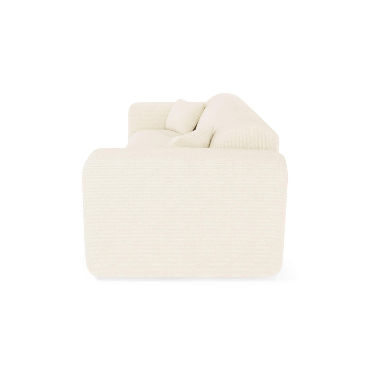 SCHLAFSOFA EXPRESS Dunlopillo Kordstoff creme 140 cm - Creme, Textil (214/73/95cm) - Sia Home