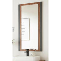 BADSPIEGEL Eiche Stirling, Matera grau, Badmöbel Wandspiegel 54 x 108 cm - Eichefarben/Grau, Holzwerkstoff (54/108/2cm)