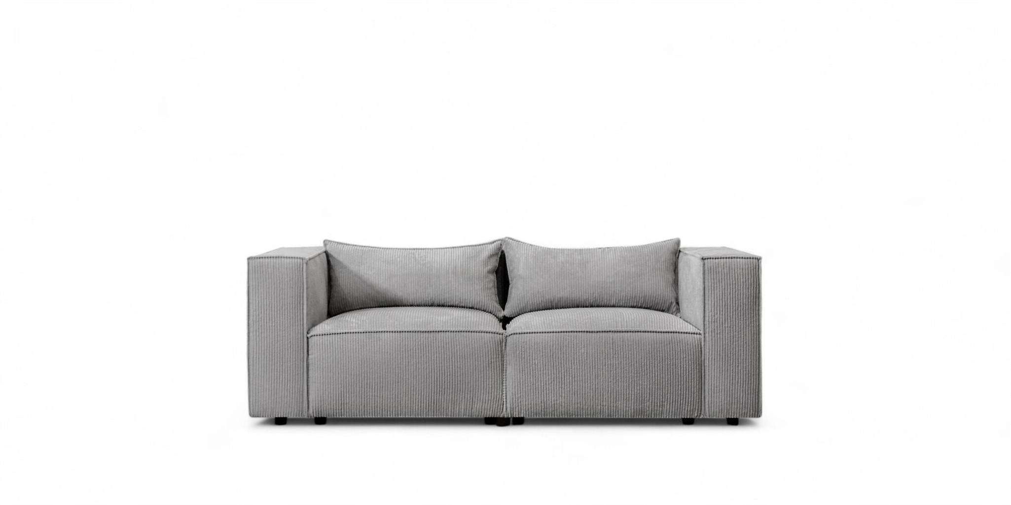 Fun Möbel Sofa Grau 210x71x105 cm