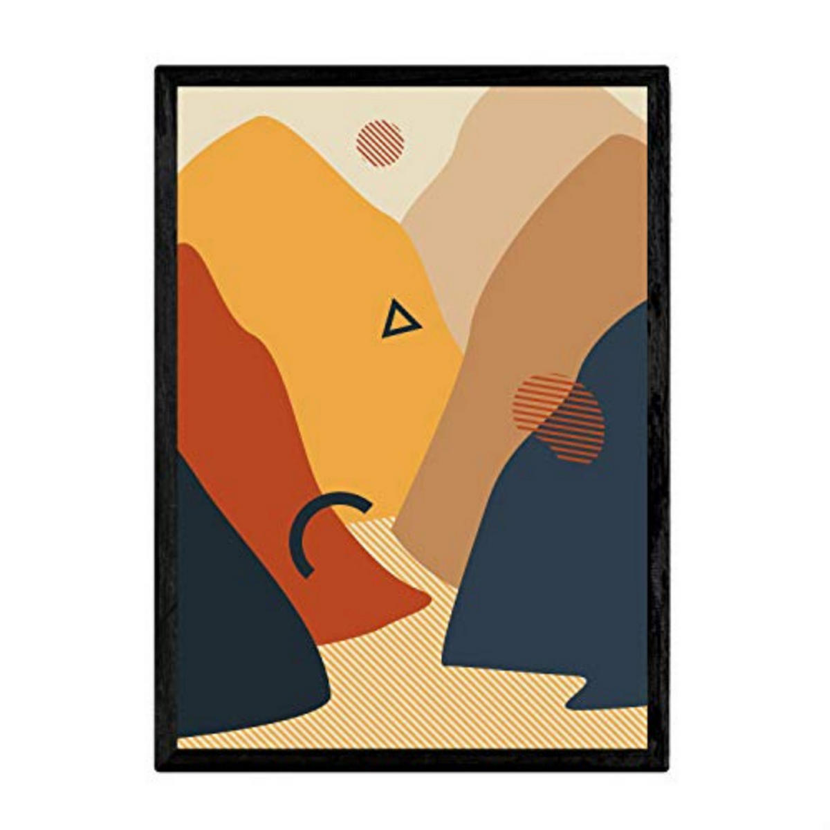 POSTER Design - Abstrakte Landschaften A4 Rahmenlos - Klar, Papier (29.7/5/21cm) - Nacnic