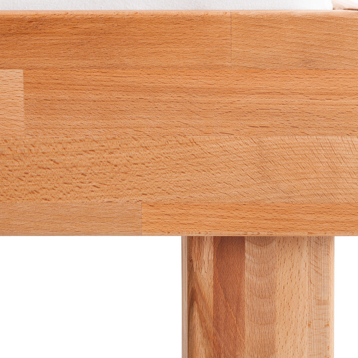 BETT - Massivholz - Kernbuche, Holz (160/200cm) - home24