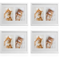 BILDERRAHMEN Galeria MDF Weiß (4tlg) - Weiß, Holzwerkstoff (14/35/42cm) - BoMoe